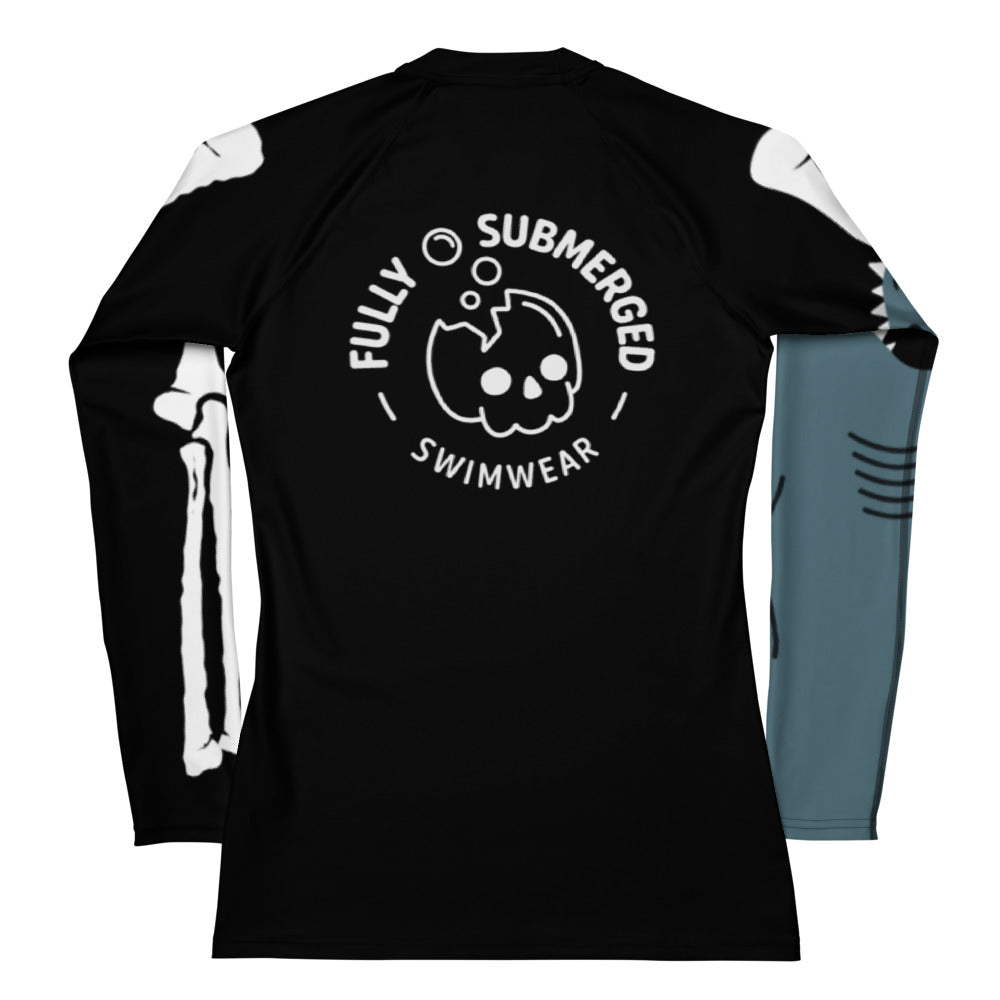 Women's Shark Bite Rash Guard