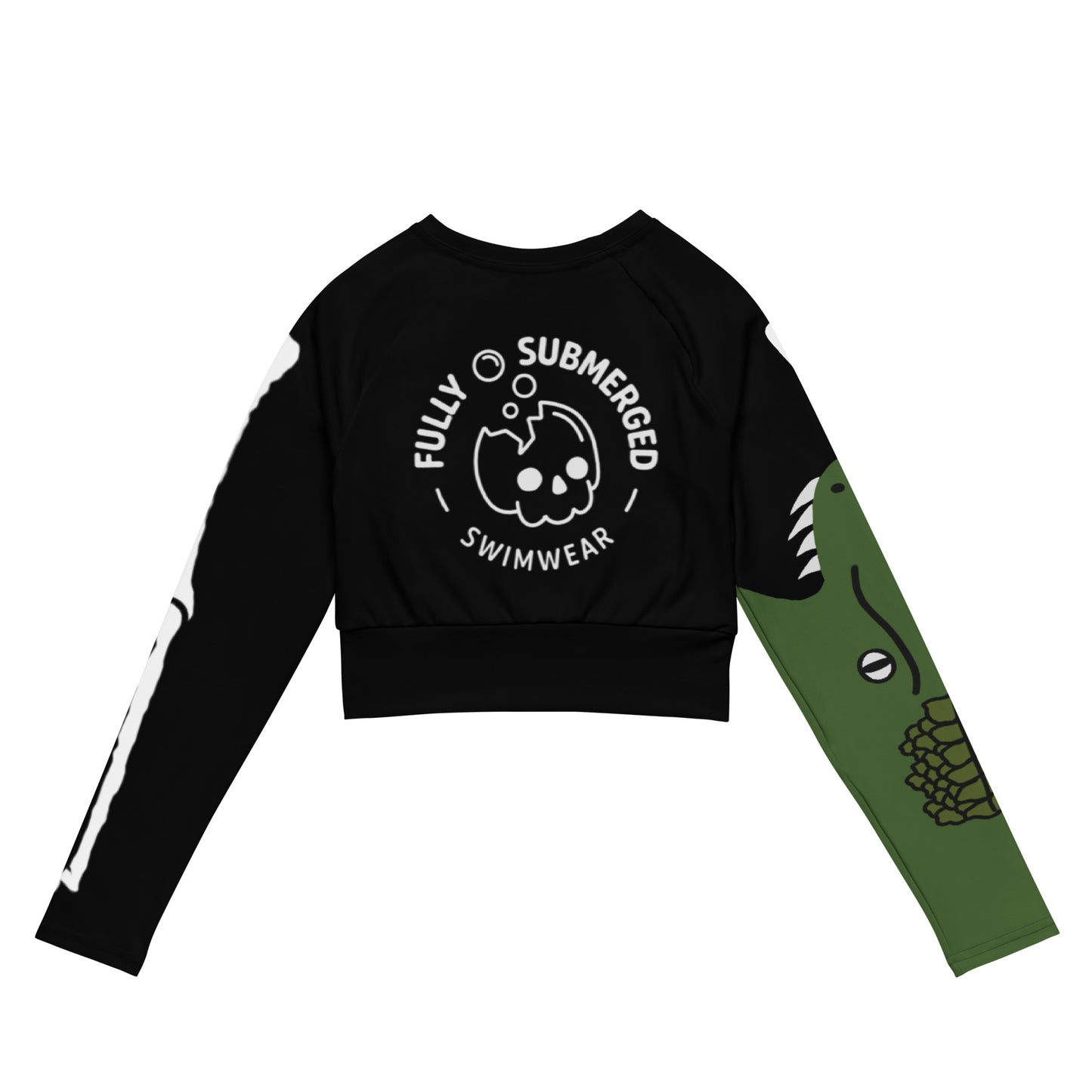 ♻️ Gator Bite Cropped Rash Guard